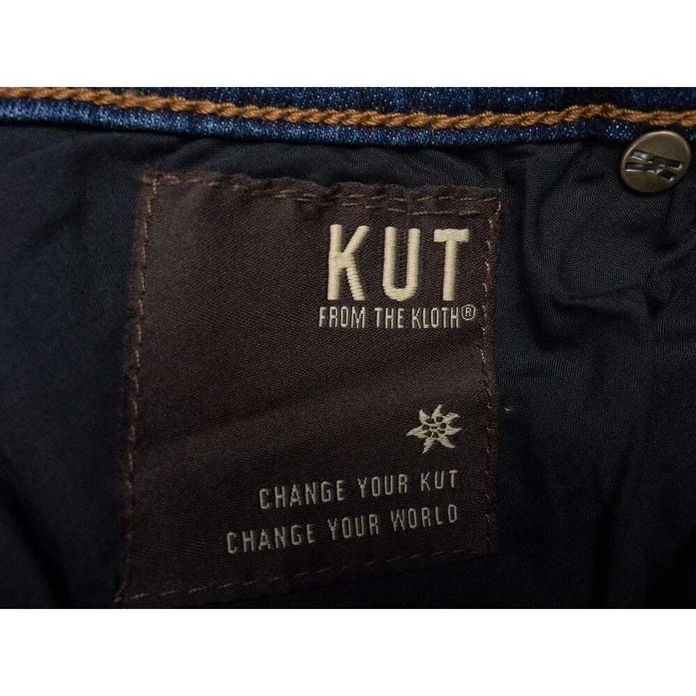 Kut From The Kloth Jeans Womens 18W High Rise Toothpick Skinny Distressed Denim